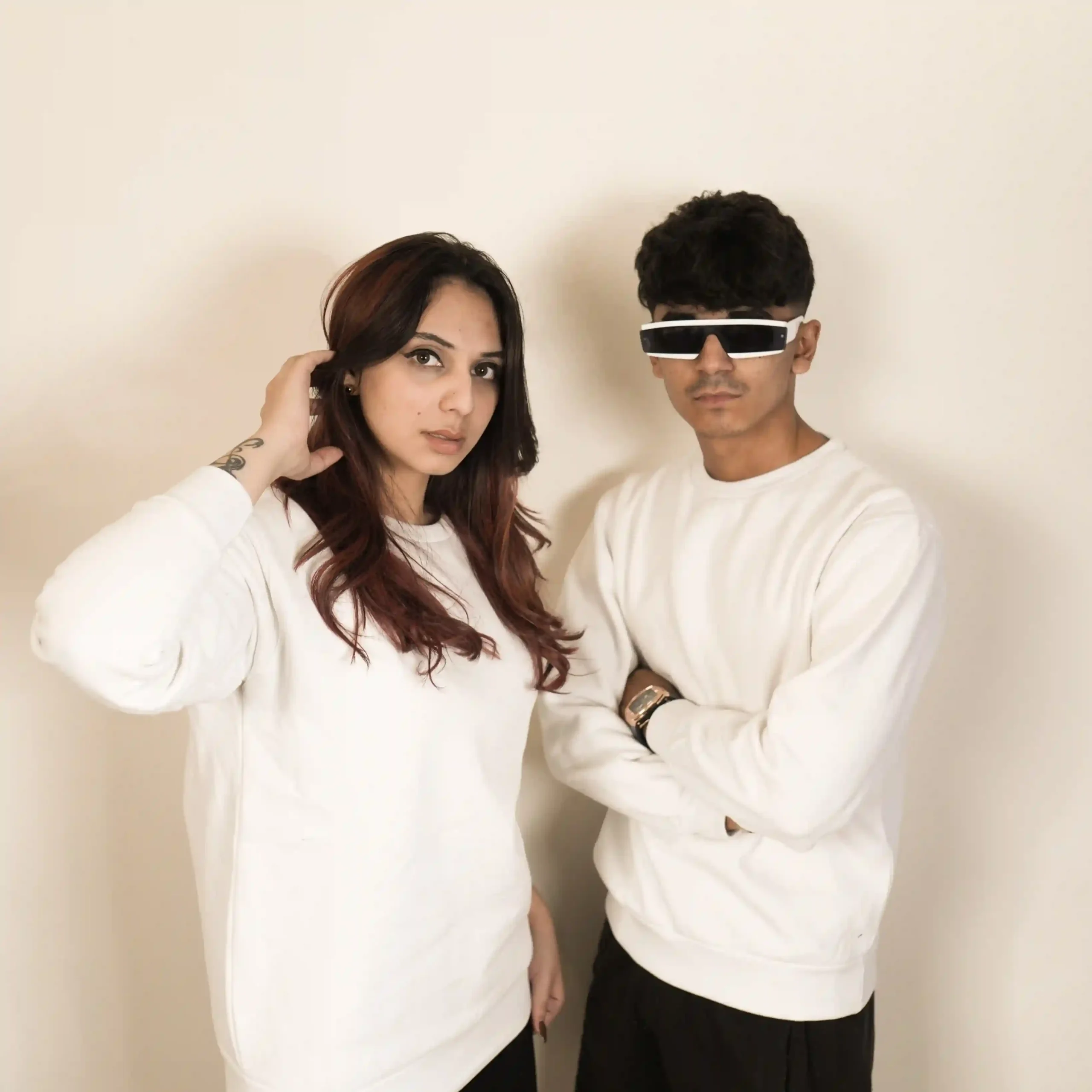 Basic Black Crew Neck Fleece Sweat Shirt